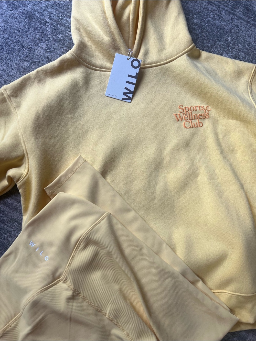 WILO Yellow Hoodie and Legging Set - Picture 2 of 4